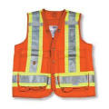Orange 100% Polyester Surveyor Vest